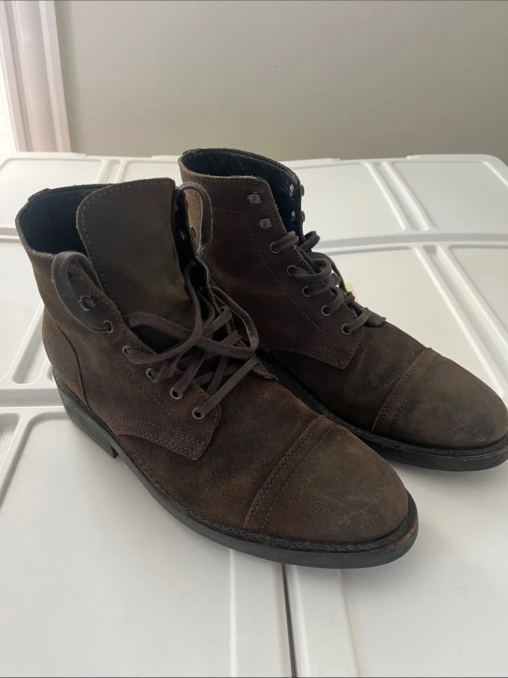 Thursday Captain Olive Weatherproof Suede